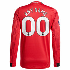 Manchester United Home 2025/26 Custom Long Sleeve Jersey Red - Adidas online
