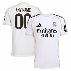 Real Madrid 2025/26 Home Replica Custom Jersey White - Adidas online