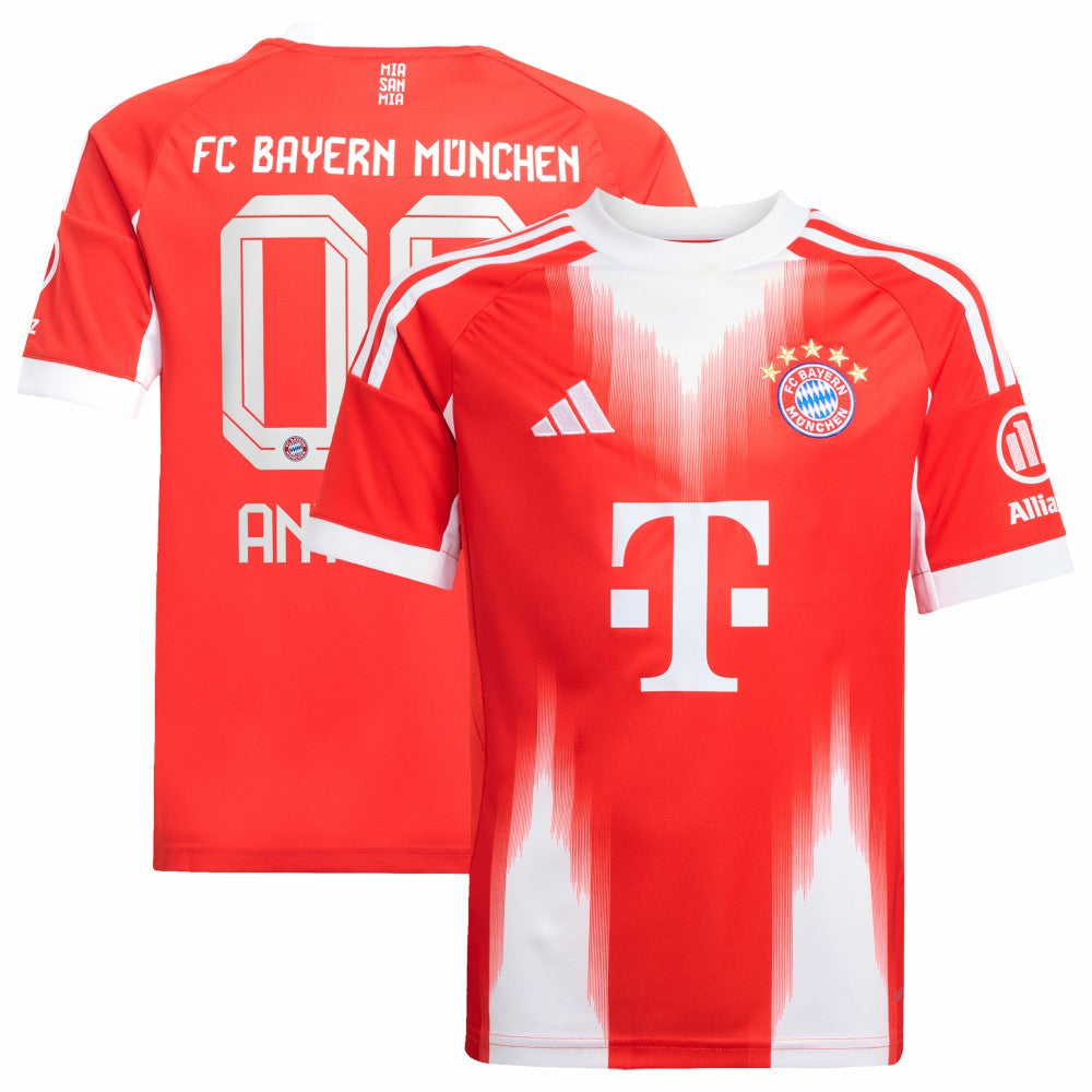 Bayern Munich Youth 2025/26 Home Replica Custom Jersey Red - Adidas sale