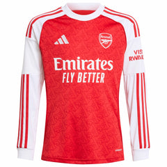 Arsenal Youth 2025/26 Home Replica Long Sleeve Custom Jersey Red - Adidas discount
