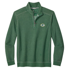 Green Bay Packers Big & Tall Montego Bay Half-Zip Pullover - Green Pullover