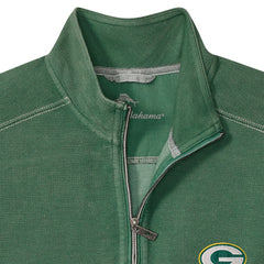 Green Bay Packers Big & Tall Montego Bay Half-Zip Pullover - Green Pullover