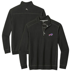 Buffalo Bills Big & Tall Montego Bay Half-Zip Pullover - Black Pullover