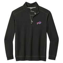 Buffalo Bills Big & Tall Montego Bay Half-Zip Pullover - Black Pullover