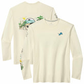 Detroit Lions Oasis Endzone Lux Long Sleeve T-Shirt - Cream T-shirts