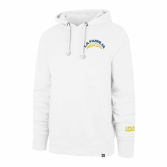 Los Angeles Chargers '47 La Familia Headline Pullover Hoodie - White Hoodies