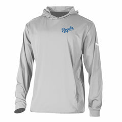 Kansas City Royals Columbia Long Drive Pullover Hoodie - Gray Hoodies