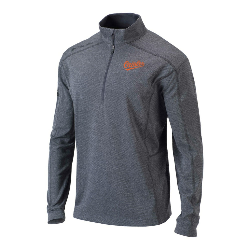 Baltimore Orioles Columbia Omni-Wick Shotgun Quarter-Zip Pullover - Black Pullover