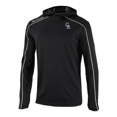 Colorado Rockies Columbia Omni-Wick Shotgun Pullover Hoodie - Black Hoodies