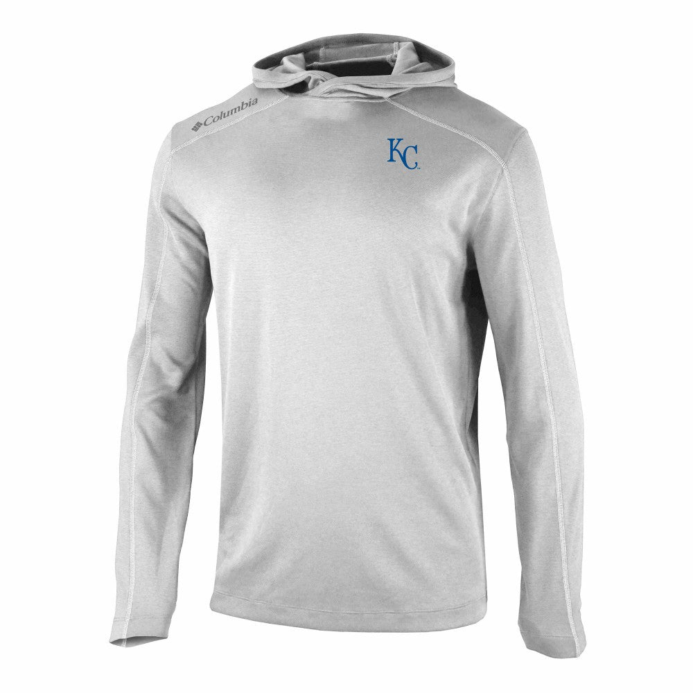 Kansas City Royals Columbia Omni-Wick Shotgun Pullover Hoodie - Gray Hoodies