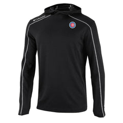 Chicago Cubs Columbia Omni-Wick Shotgun Pullover Hoodie - Black Hoodies