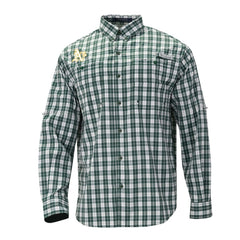 Athletics Columbia Super Tamiami Omni-Shade Long Sleeve Button-Down Shirt - Green