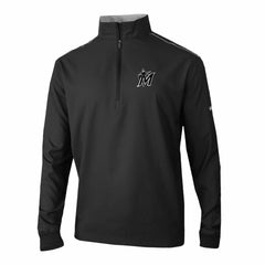 Miami Marlins Columbia Omni-Wick Bogey's Paradise Quarter-Zip Pullover - Black Pullover