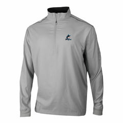 Miami Marlins Columbia Omni-Wick Bogey's Paradise Quarter-Zip Pullover - Gray Pullover