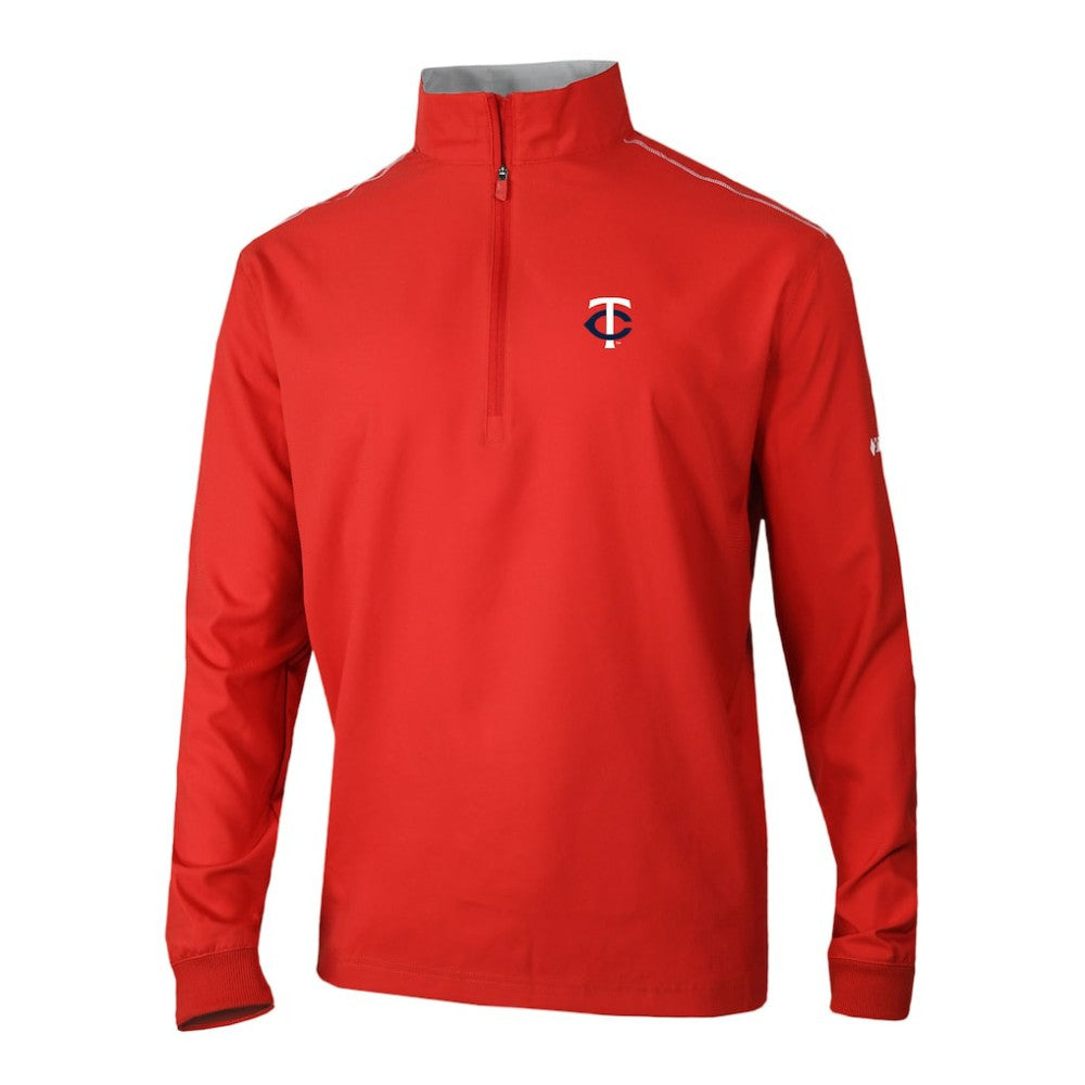 Minnesota Twins Columbia Omni-Wick Bogey's Paradise Quarter-Zip Pullover - Red Pullover
