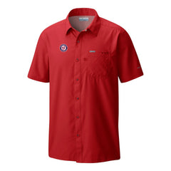 Washington Nationals Columbia Slack Tide Omni-Wick Button-Up Camp Shirt - Red
