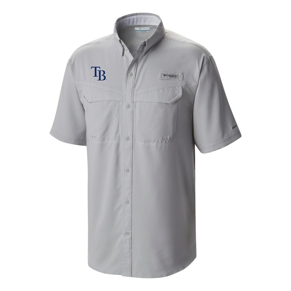 Tampa Bay Rays Columbia Omni-Wick Low Drag Offshore Button-Up Shirt - Gray