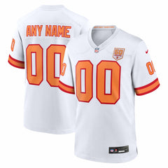 76 Tampa Bay Buccaneers 50th Season Custom Game Jersey - White Jerseys