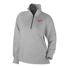 Minnesota Twins Columbia Women's Birchwood Hills Quarter-Zip Pullover - Gray Pullover