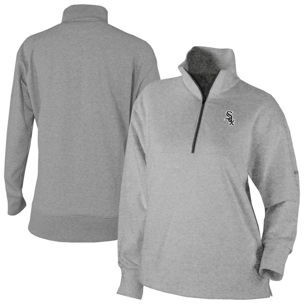 Chicago White Sox Columbia Women's Birchwood Hills Quarter-Zip Pullover - Gray Pullover