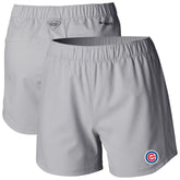 Chicago Cubs Columbia Women's Tamiami Pull-On Shorts - Gray Shorts