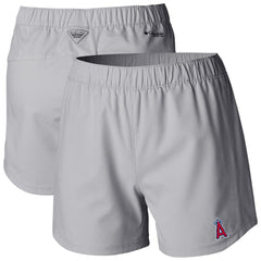 Los Angeles Angels Columbia Women's Tamiami Pull-On Shorts - Gray Shorts