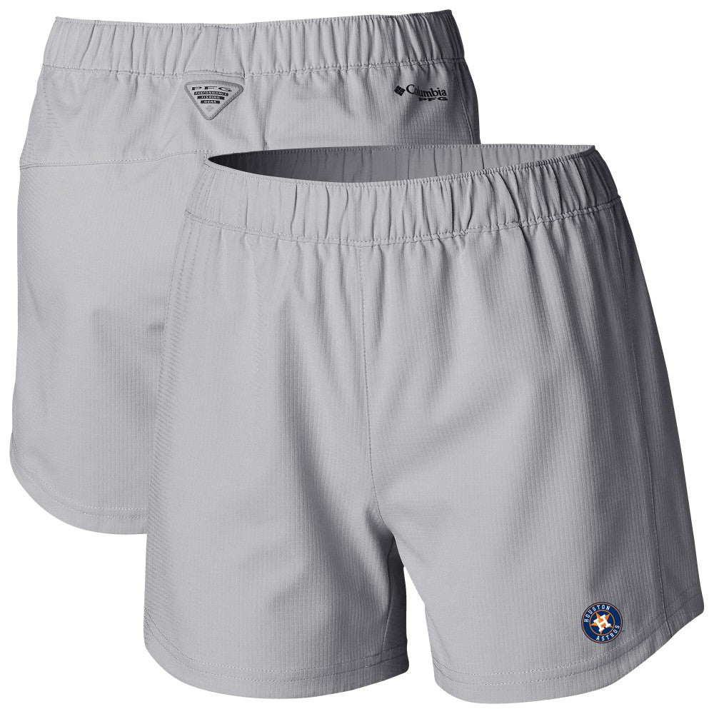 Houston Astros Columbia Women's Tamiami Pull-On Shorts - Gray Shorts
