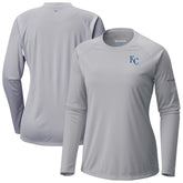 Kansas City Royals Columbia Tidal Tee II Long Sleeve T-Shirt - Gray T-shirts