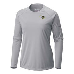 Milwaukee Brewers Columbia Tidal Tee II Long Sleeve T-Shirt - Gray T-shirts