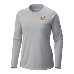St. Louis Cardinals Columbia Tidal Tee II Long Sleeve T-Shirt - Gray T-shirts