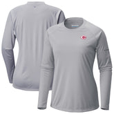 Cincinnati Reds Columbia Tidal Tee II Long Sleeve T-Shirt - Gray T-shirts
