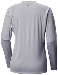 Cincinnati Reds Columbia Tidal Tee II Long Sleeve T-Shirt - Gray T-shirts