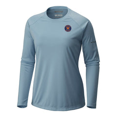 Houston Astros Columbia Tidal Tee II Long Sleeve T-Shirt - Light Blue T-shirts