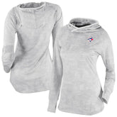 Toronto Blue Jays Columbia Women's Omni-Wick Sunday Ball Raglan Pullover Hoodie - White Hoodies
