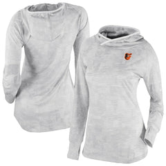 Baltimore Orioles Columbia Women's Omni-Wick Sunday Ball Raglan Pullover Hoodie - White Hoodies