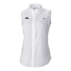 Colorado Rockies Columbia Women's Tamiami Sleeveless Shirt - White