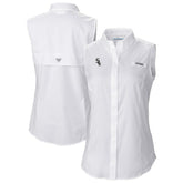 Chicago White Sox Columbia Women's Tamiami Sleeveless Shirt - White