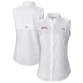 Los Angeles Angels Columbia Women's Tamiami Sleeveless Shirt - White