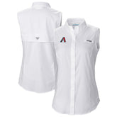 Arizona Diamondbacks Columbia Women's Tamiami Sleeveless Shirt - White