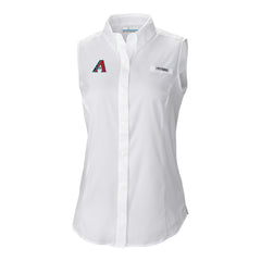 Arizona Diamondbacks Columbia Women's Tamiami Sleeveless Shirt - White