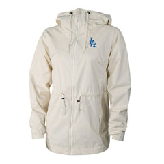 Los Angeles Dodgers Columbia Women's Lily Park Full-Zip Rain Jacket - Cream Jackets