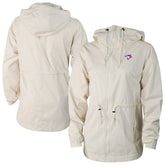 Toronto Blue Jays Columbia Women's Lily Park Full-Zip Rain Jacket - Cream Jackets