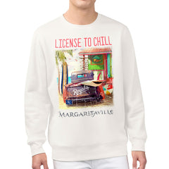 Kansas City Royals Margaritaville License to Chill Fleece Sweatshirt - Cream Sweatshirts