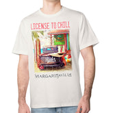 Cincinnati Reds Margaritaville License to Chill T-Shirt - Cream T-shirts