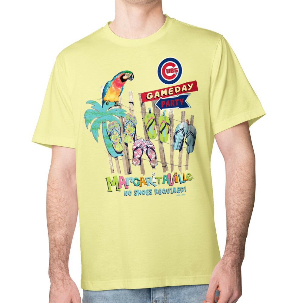 Chicago Cubs Margaritaville Gameday Party T-Shirt - Yellow T-shirts