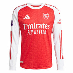 Bukayo Saka Arsenal 2025/26 Home Long Sleeve Player Jersey Red - Adidas on sale