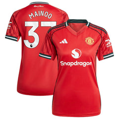 Kobbie Mainoo Manchester United Women's Home 2025/26 Replica Player Jersey Red - Adidas outlet