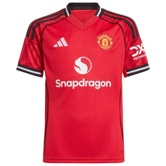 Kobbie Mainoo Manchester United Youth Home 2025/26 Replica Player Jersey Red - Adidas for sale