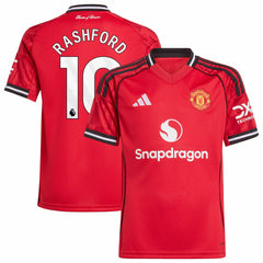 Marcus Rashford Manchester United Youth Home 2025/26 Replica Player Jersey Red - Adidas on sale