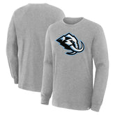 Utah Mammoth Fanatics Primary Logo Legacy Long Sleeve T-Shirt - Heather Gray | US 203124213